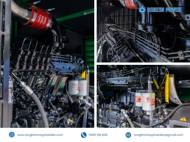 Tổ máy phát điện Cummins 120kVA sử dụng động cơ 6BTA5.9-G2 do DCEC sản xuất tại Trung Quốc