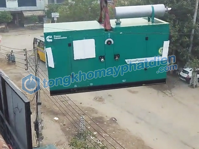 Máy phát điện Cummins 18.5 kVA Ấn Độ 3 nhập khẩu đồng bộ vỏ chống ồn