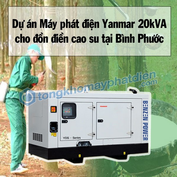 Dự án máy phát điện Yanmar 20kVA tại Bình Phước