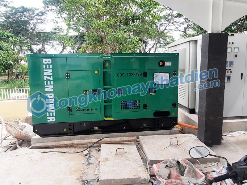 Lắp đặt máy phát điện Cummins 120kVA tại Tây Ninh đồng bộ tủ chuyển nguồn tự động ATS