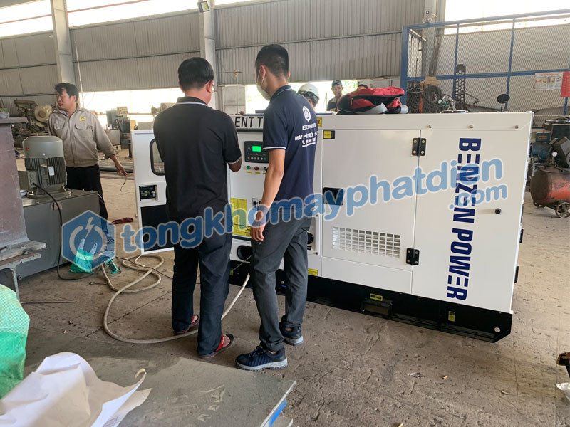 Kiểm tra thử tải máy phát điện Kofo 50kVA lắp đặt cho nhà máy tại Hồ Chí Minh