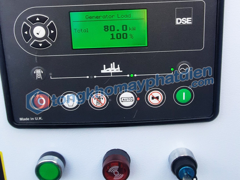 Máy phát điện Benzen Power 100kVA sử dụng bảng điều khiển Deepsea