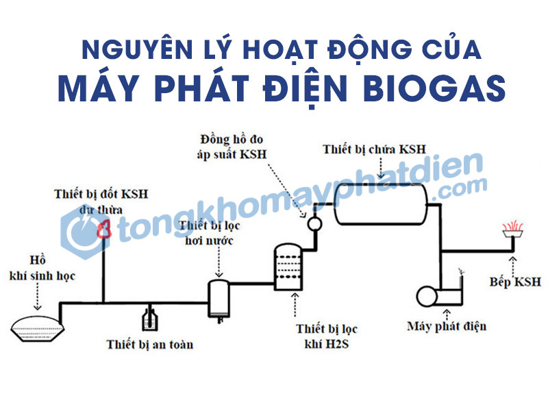 Nguyên lý hoạt động của máy phát điện Biogas
