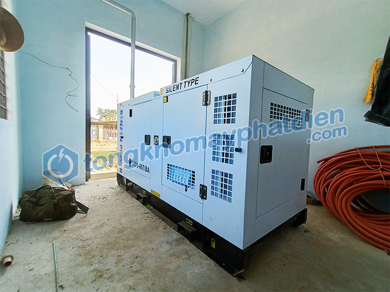 Chuẩn bị đầy đủ phụ kiện chuẩn bị lắp đặt máy phát điện Benzen Power 60kVA tại Quảng Nam