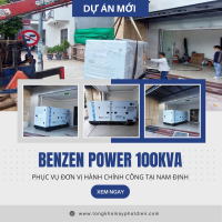 máy phát điện Benzen Power 100kVA