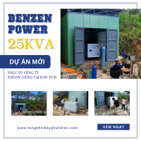 máy phát điện Benzen Power 25kVA