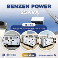 Máy phát điện benzen power 25kva