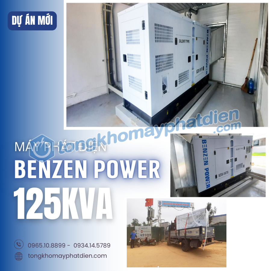 Máy phát điện benzen power 125kva