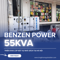 máy phát điện benzen power 55kVA