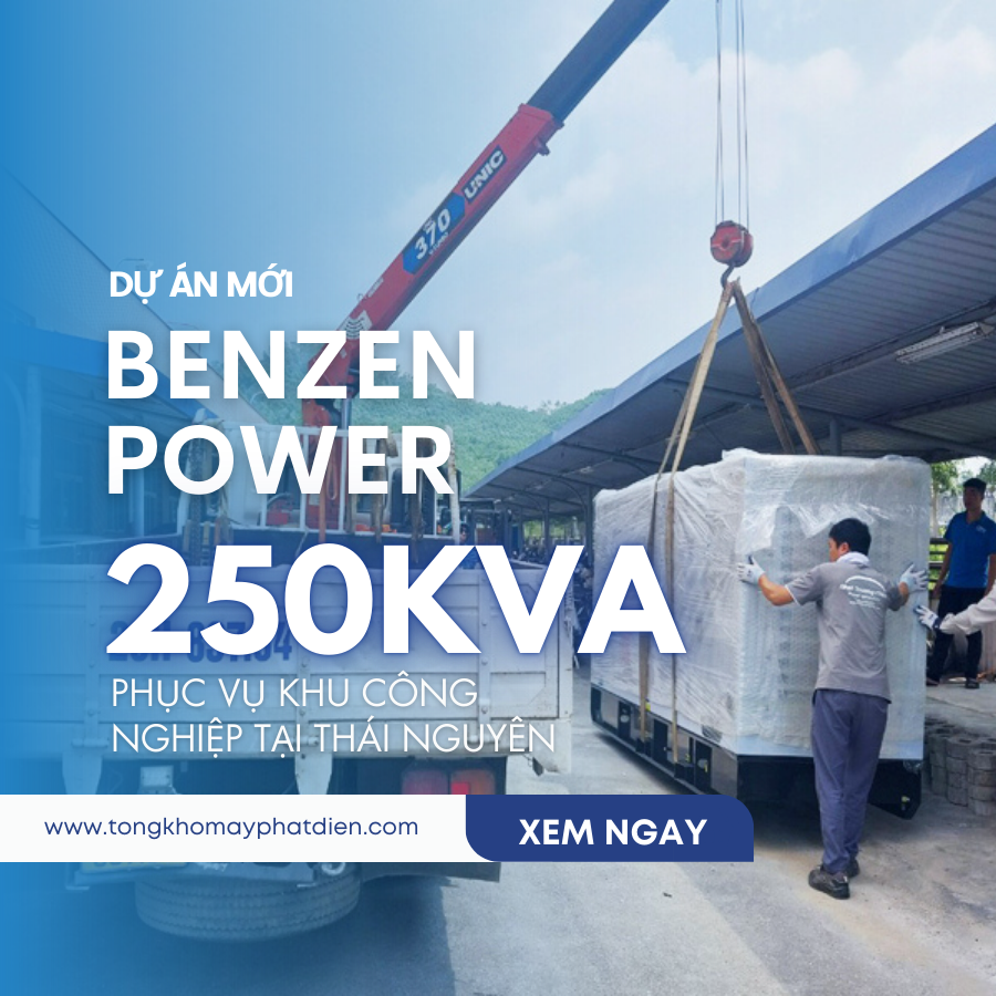 Máy phát điện Benzen Power 250kva